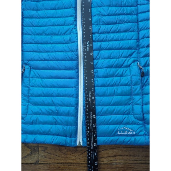 L.L. Bean Downtek Goose Down Pertex Quantum Puffer Vest Blue Women's Size M Reg - Picture 10 of 11